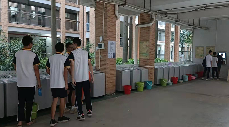 好評續(xù)單！江門一中學(xué)校持續(xù)追加共享洗衣機(jī)！
