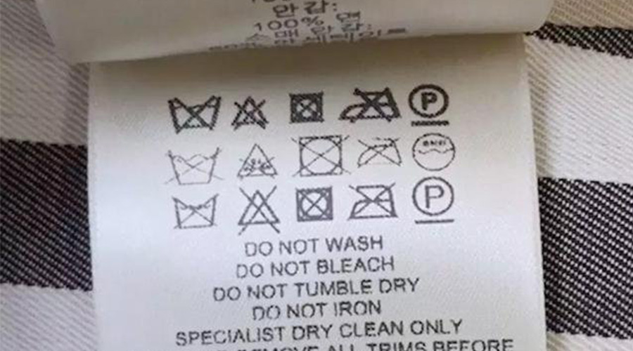 警惕！衣褲標簽上有這個標志  不可用家用干衣機烘