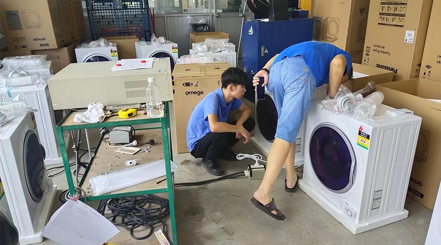 驗貨省心省力！澳洲omega客戶稱贊衣物烘干機代工質(zhì)量高